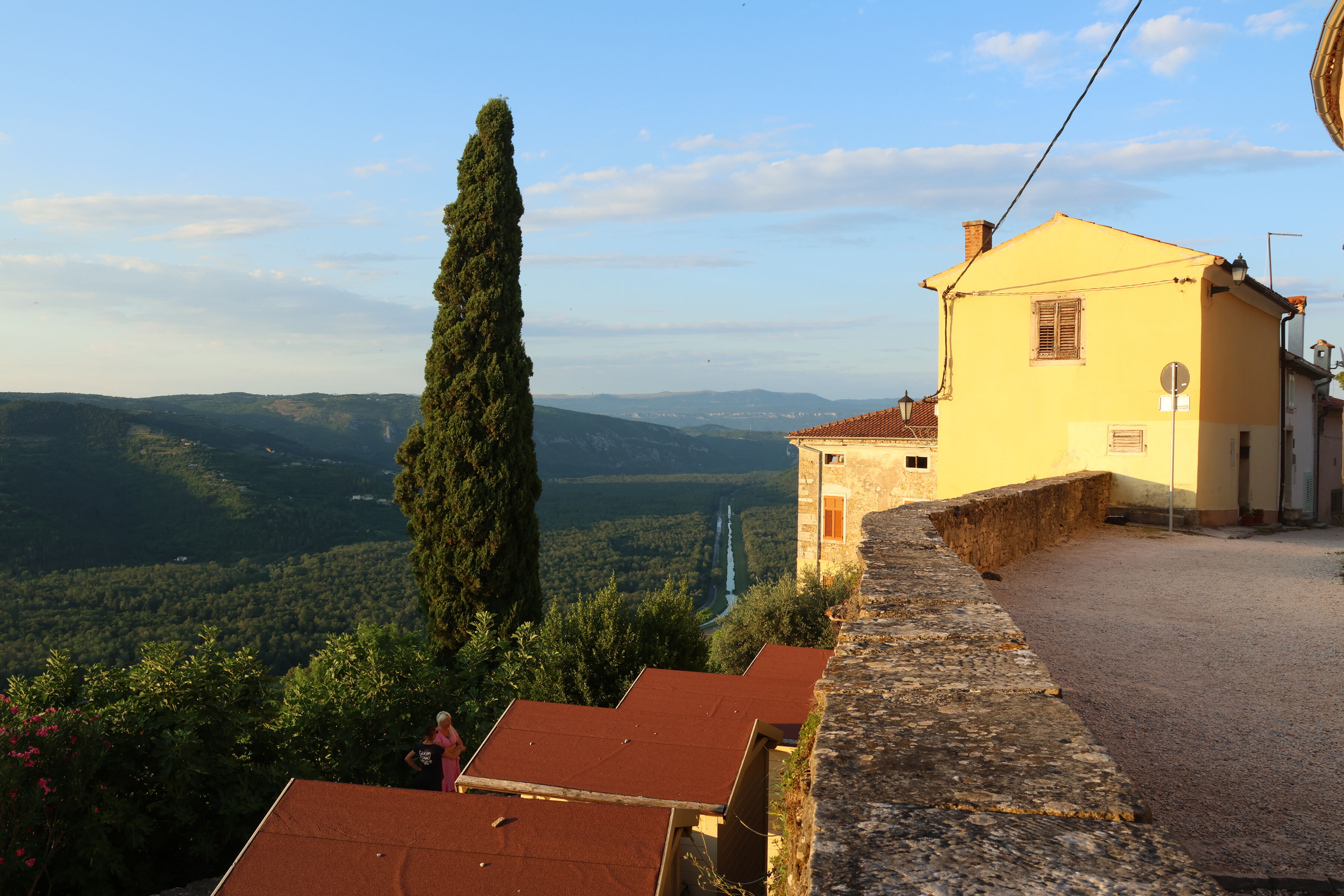 The edge of the hill town